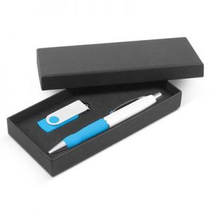 The Trends Turbo Gift Set is a stylish gift set with a pen and 4gb flash drive.  Mix n match.  Great branded promotional or corporate gift product.