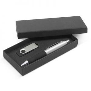 The Trends Turbo Gift Set is a stylish gift set with a pen and 4gb flash drive.  Mix n match.  Great branded promotional or corporate gift product.