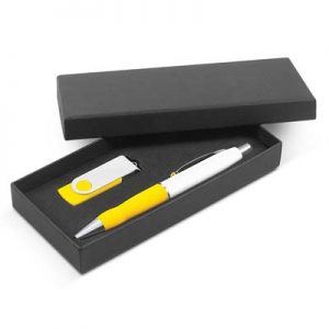 The Trends Turbo Gift Set is a stylish gift set with a pen and 4gb flash drive.  Mix n match.  Great branded promotional or corporate gift product.