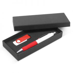 The Trends Turbo Gift Set is a stylish gift set with a pen and 4gb flash drive.  Mix n match.  Great branded promotional or corporate gift product.