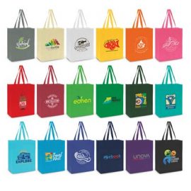 The Trends Avanti Tote Bag is a reusable tote bag with a 90mm gusset & longer carry handles. 80gsm. In 18 colours. Great branded retail bags.