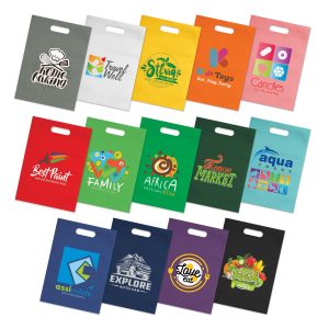 106988 Trends Collection Delta Tote Bag - Promotrenz The Trends Collection Delta Tote Bag is a small heat sealed tote bag with die cut hand grips. 80gsm. 14 colours. Great branded promotional bag product.