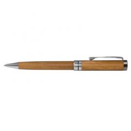 The Trends Heritage Rimu Pen is a twist action ball pen made from NZ Rimu. Black velvet sleeve. Great branded promotional pen product.