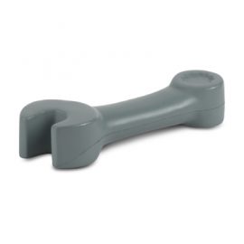 The Trends Stress Spanner is a spanner shaped anti stress toy. Available in Grey. Great branded anti stress promotional product.