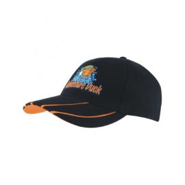 Headwear Professionals Brushed Heavy Cotton Cap with Hi-Vis Peaks