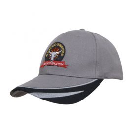 Headwear Professionals Brushed Heavy Cotton with Peak Trim Embroidered