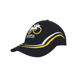 Brushed Heavy Cotton Cap with Curved Embroidery on Peak and Crown