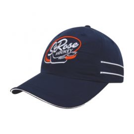 Headwear Professionals Microfibre Sports Cap with Piping & Sandwich peak