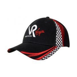 Headwear Professionals Brushed Heavy Cotton Cap with Embroidery and Printed Checks