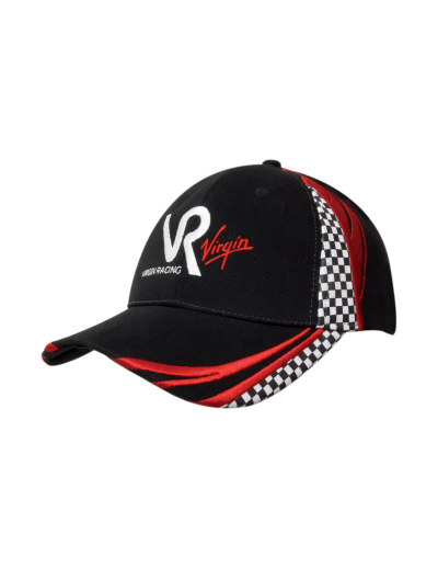 Headwear Professionals Brushed Heavy Cotton Cap with Embroidery and Printed Checks