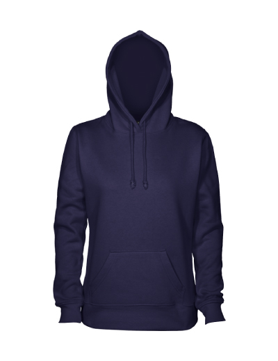 The Cloke Womens 300 Pullover Hoodie is a 280GSM poly/cotton pullover hoodie. Available in 6 colours. Sizes 8 - 18. Great branded womens hoodies.