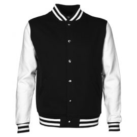 The Aurora Letterman Jacket is a 280gsm poly/cotton fabric unisex jacket.  Available in Black and Navy.  Sizes XXS - 3XL.  Great branded apparel.