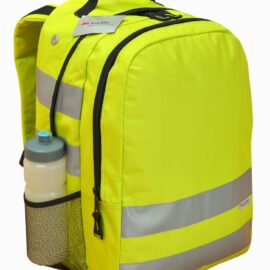 The Legend Life Hi Viz Backpack has 3m Scotchlite Reflective Material on front, sides and straps.  Available in Hi Viz Yellow.  Great branded hi viz backpacks & bags.