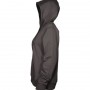 TWP-womens-360-pullover-hoodie-dark-grey-left-side-hood-up