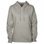 TWP-womens-360-pullover-hoodie-grey-marle-front-hood-down