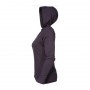 VTH-wmns-lightweight-V-neck-hoodie-navy-left-side-hood-up