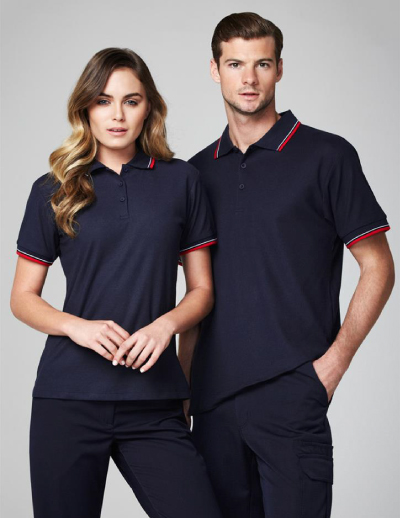 The Biz Collection Ladies Cambridge Polo is a 50% cotton, BIZ COOL™ Polyester Pique polo shirt.  7 colours.  Sizes 8 - 24.  Great branded Biz Cool polo shirts & uniforms.