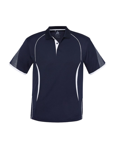 The Biz Collection Mens Razor Polo Shirt is made from 100% Biz Cool Polyester. Contrast panels and piping. 14 colour combos. Great branded polos & sportswear.