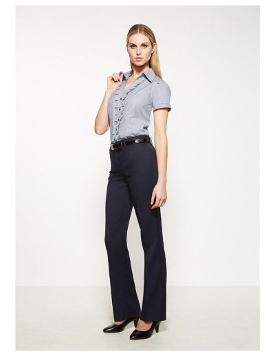 The Biz Corporates Womens Relaxed Fit Pant is a 92% polyester, 8% bamboo pant. Available in 3 colours. Sizes 4-26.