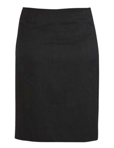 The Biz Corporates Womens Bandless Lined Skirt is a 92% Polyester 8% Bamboo Charcoal pant. Available in 3 colours. Sizes 4-26.