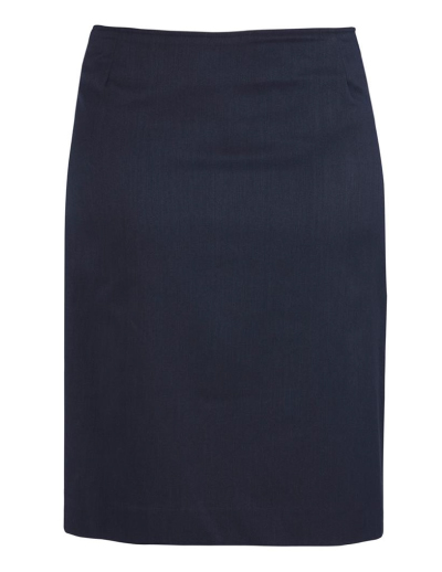 The Biz Corporates Womens Bandless Lined Skirt is a 92% Polyester 8% Bamboo Charcoal pant. Available in 3 colours. Sizes 4-26.