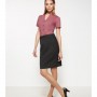 The Biz Corporates Womens Chevron Skirt is a 92% Polyester 8% Bamboo Charcoal skirt. Available in 3 colours. Sizes 4-26.