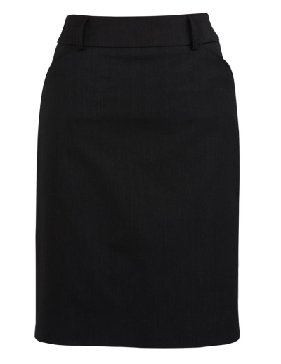 The Biz Corporates Womens Multi-Pleat Skirt is a 92% Polyester 8% Bamboo Charcoal skirt. Available in 3 colours. Sizes 4-26.