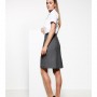 The Biz Corporates Womens Panelled Skirt is a 63% Polyester, 33% Viscose and 4% Elastane skirt. Available in Grey. Sizes 4-26.