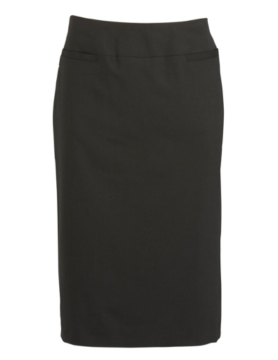 The Biz Corporates Womens Relaxed Fit Skirt is a 55% Polyester, 43% Wool, 2% Elastane skirt. Available in 3 colours. Sizes 4-26.