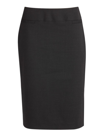 The Biz Corporates Womens Relaxed Fit Skirt is a 55% Polyester, 43% Wool, 2% Elastane skirt. Available in 3 colours. Sizes 4-26.