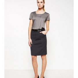 The Biz Corporates Womens Multi-Pleat Skirt is a 55% Polyester, 43% Wool, 2% Elastane skirt. Available in 3 colours. Sizes 4-26.