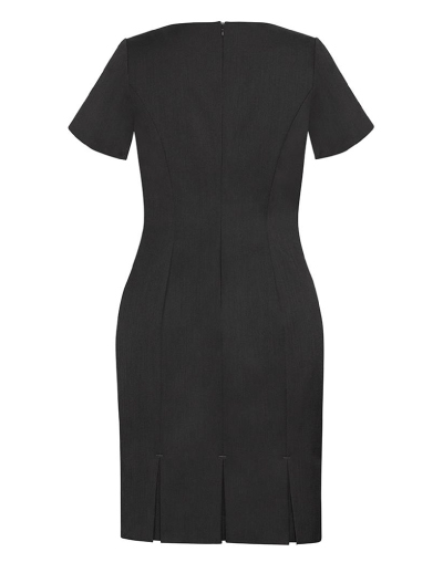The Biz Corporates Womens Short Sleeve Dress is 92% Polyester 8% Bamboo Charcoal dress. Available in 3 colours. Sizes 4-22.