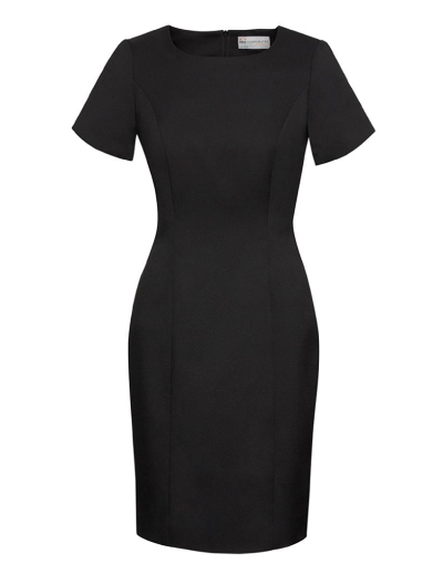 The Biz Corporates Womens Short Sleeve Dress is 92% Polyester 8% Bamboo Charcoal dress. Available in 3 colours. Sizes 4-22.