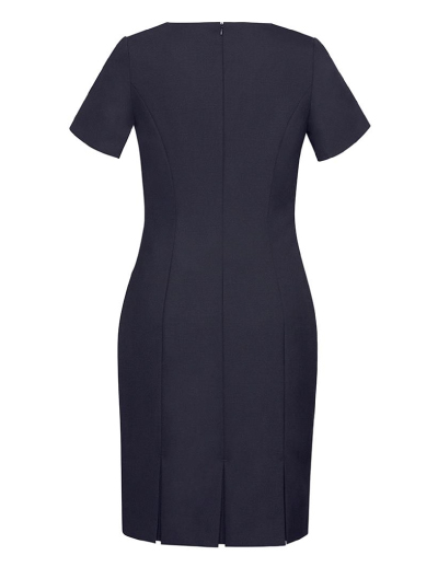 The Biz Corporates Womens Short Sleeve Dress- Wool is 63% Polyester 33% Viscose and 4% Elastane dress. Available in 3 colours. Sizes 4-22.