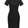 Biz-Corporates-Womens-Short-Sleeve-Dress-Wool-34012-black