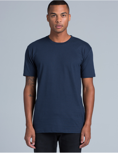 The AS Colour Staple Tee is a 180gsm, 100% cotton mens tee.  Available in 35 colours.  Sizes S - 3XL.  Great branded printed AS Colour mens tees.