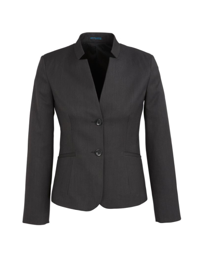 The Biz Corporates Womens Short Jacket with Reverse Lapel is a cool stretch jacket made of 92% Polyester 8% Bamboo. Available in 3 colours. Sizes 4-26.