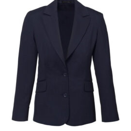 The Biz corporates Womens Longline Jacket is a wool jacket made of 55% Polyester, 43% Wool, 2% Elastane. Available in 3 colours. Sizes 4-26.