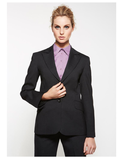 The Biz corporates Womens Longline Jacket is a wool jacket made of 55% Polyester, 43% Wool, 2% Elastane. Available in 3 colours. Sizes 4-26.