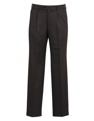 The Biz Corporates Mens One Pleat Pant Regular is a cool stretch pant made of 92% Polyester 8% Bamboo Charcoal. Available in 3 colours. Sizes 77R-102R.