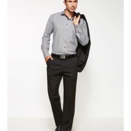 The Biz Corporates Mens Flat Front Pant Stout is a cool stretch pant made of 92% Polyester 8% Bamboo Charcoal. Available in 3 colours. Sizes 107S-127S.
