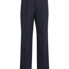 The Biz Corporates Mens One Pleat Pant Regular is a warm wool blend pant  made of 55% Polyester, 43% Wool, 2% Elastane. Available in 3 colours. Sizes 77R-122R.