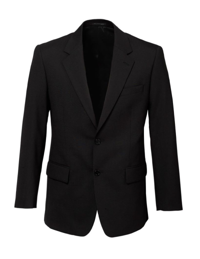 The Biz Corporates Mens 2 Button Jacket is a warm wool blend jacket made of 55% Polyester, 43% Wool, 2% Elastane. Available in 3 colours. Sizes 87R - 142R.