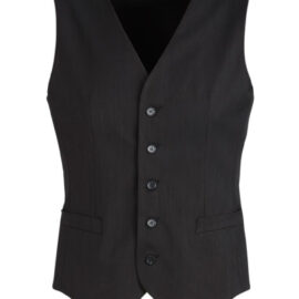 The Biz Corporates Mens Peaked Vest Knitted Back is a cool stretch jacket made of 92% Polyester 8% Bamboo Charcoal. Available in Blacks. Sizes 87R - 142R.
