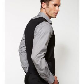 The Biz Corporates Mens Peaked Vest Knitted Back is a cool stretch jacket made of 92% Polyester 8% Bamboo Charcoal. Available in Blacks. Sizes 87R - 142R.
