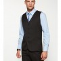 The Biz Corporates Mens Long Line Vest is made from cool stretch plain suiting.  92% polyester. Available in 3 colours. Sizes 87R - 142R.