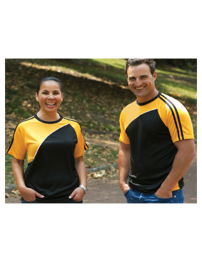 The Unlimited Edition Adult Sports Tee is a 100% polyester double knit, quick dry, sports tee.  150gsm.  8 colours.  Great branded sports tees.