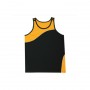 Unlimited Edition Kids Sports Singlet-KQS01_AQS01  – Black/Gold