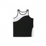 Unlimited Edition Kids Sports Singlet-KQS01_AQS01 – Black/White