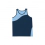Unlimited Edition Kids Sports Singlet-KQS01_AQS01- Navy/Powder Blue